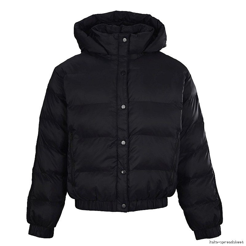 Outdoor Edit Hooded Puffer Jacket - Black