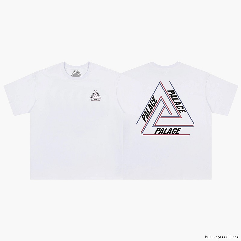 Palace Classic Triangle Street Style White T-shirt