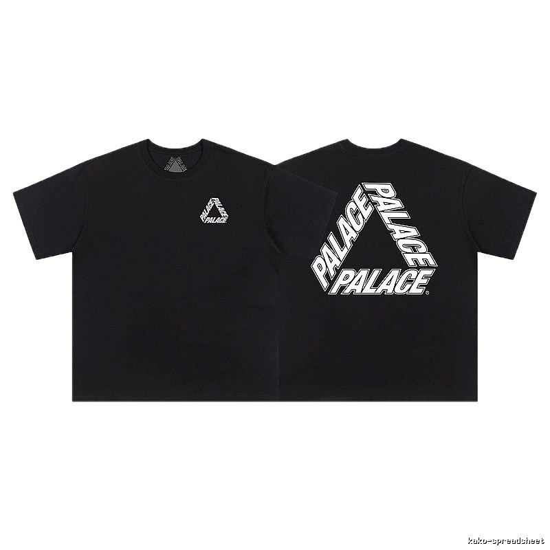 Palace Classic Triangular Street Style Black T-Shirt