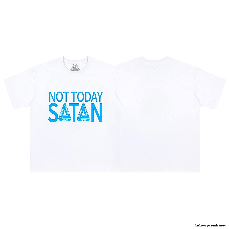 Palace Letter Print Street Style White Short-sleeve T-shirt