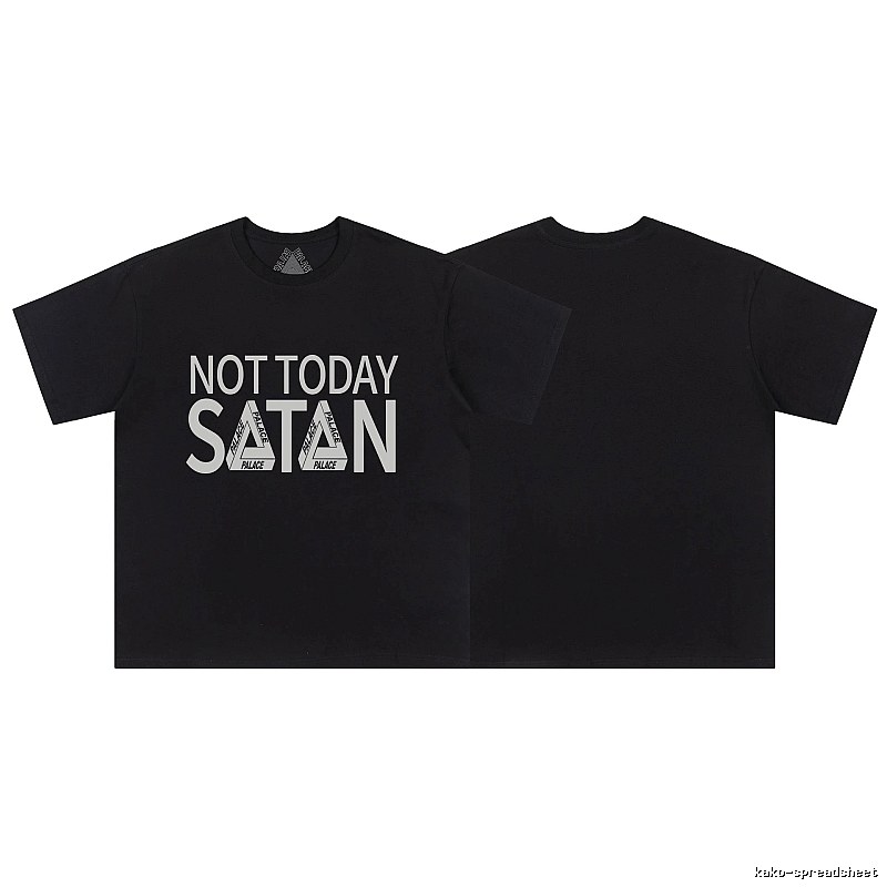 Palace Triangle Print Street Style Black T-Shirt
