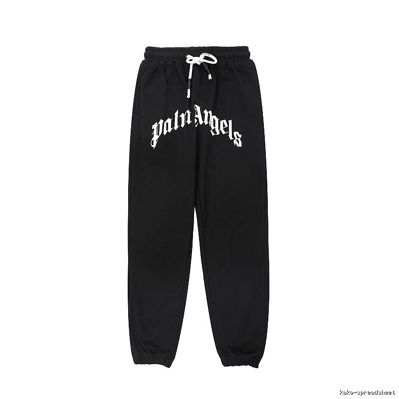 Palm Angels Gothic Style Black Sweatpants