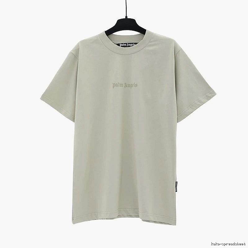 Palm Angels Logo Detail Logo T-shirt White Palm Tree with Relaxed Feel