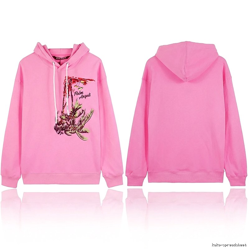 Palm Angels palm tree print pink sweatshirt