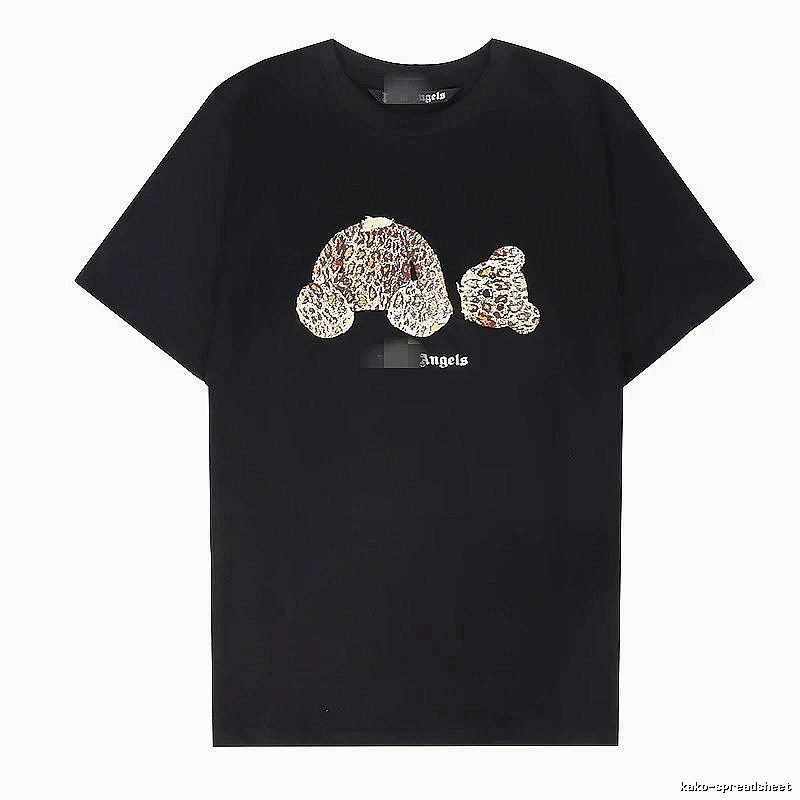 Palm Angels Statement Bear graphic T-shirt White Colorful Bear for Easy Pairing