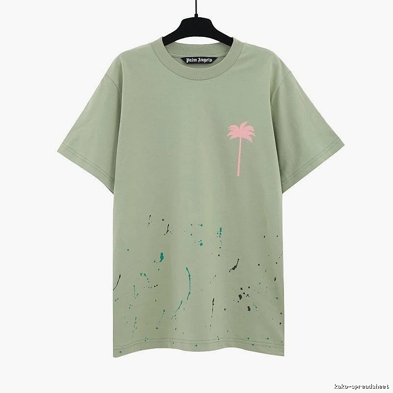 Palm Angels Urban Logo T-shirt White Palm Tree with Statement Pattern
