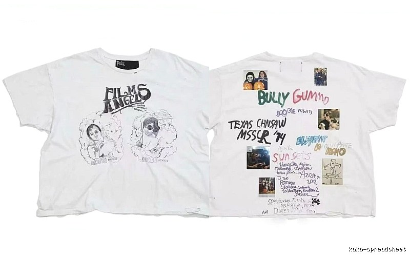 Paly Hollywood Graffiti Street Style White T-Shirt