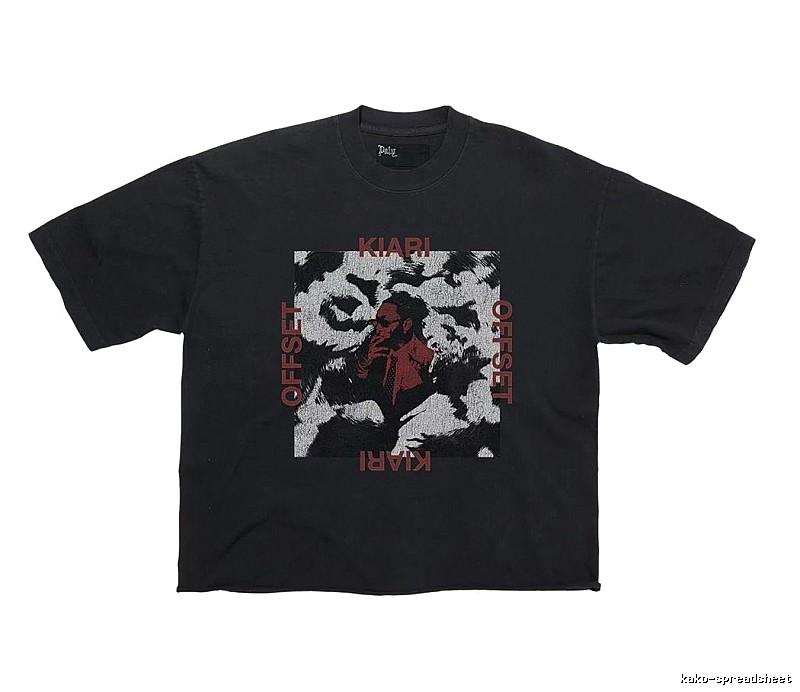 Paly Hollywood Portrait Print Street Style Black T-Shirt