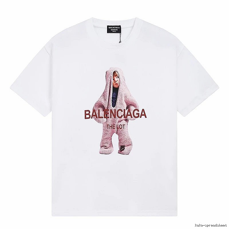 Parisian-style printed white T-shirt