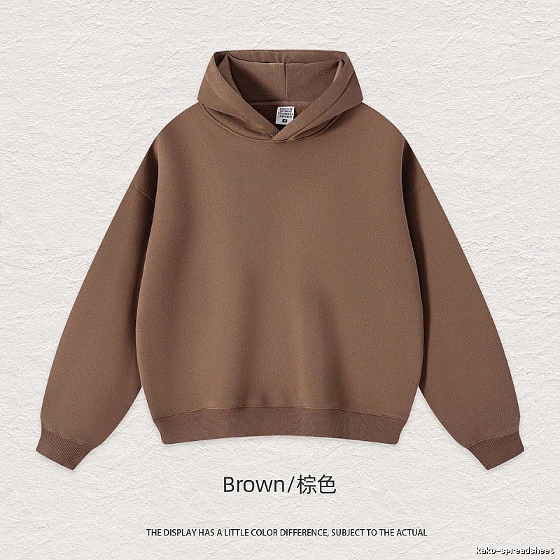Patterned Blank pullover hoodie Black Minimal A with Polished Detail