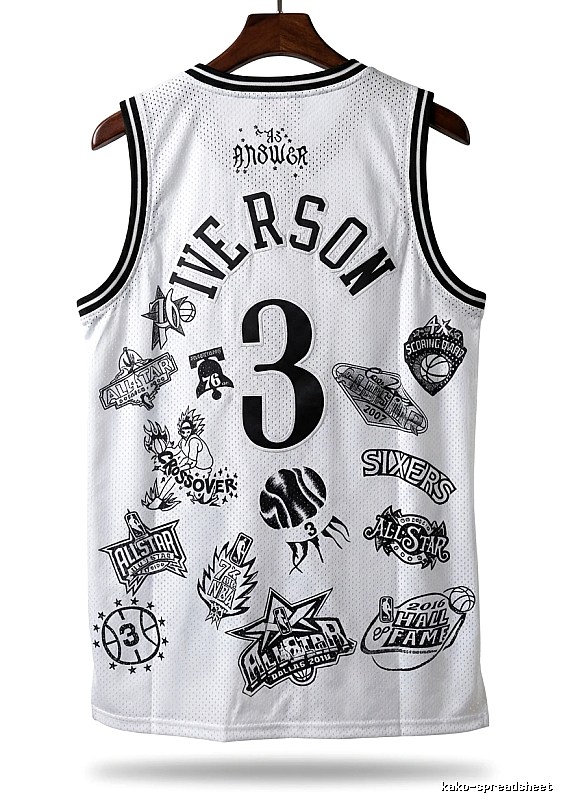 Philadelphia No. 3 Allen Iverson retro style jersey