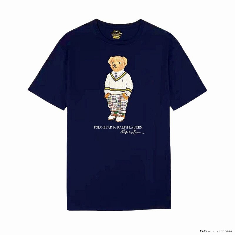 Ralph Lauren Bear Trend Brand Sapphire Blue T-shirt