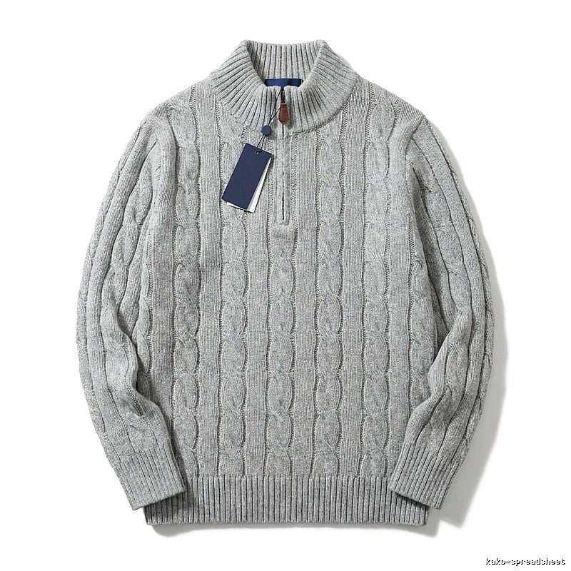 Ralph Lauren classic grey cable-knit sweater