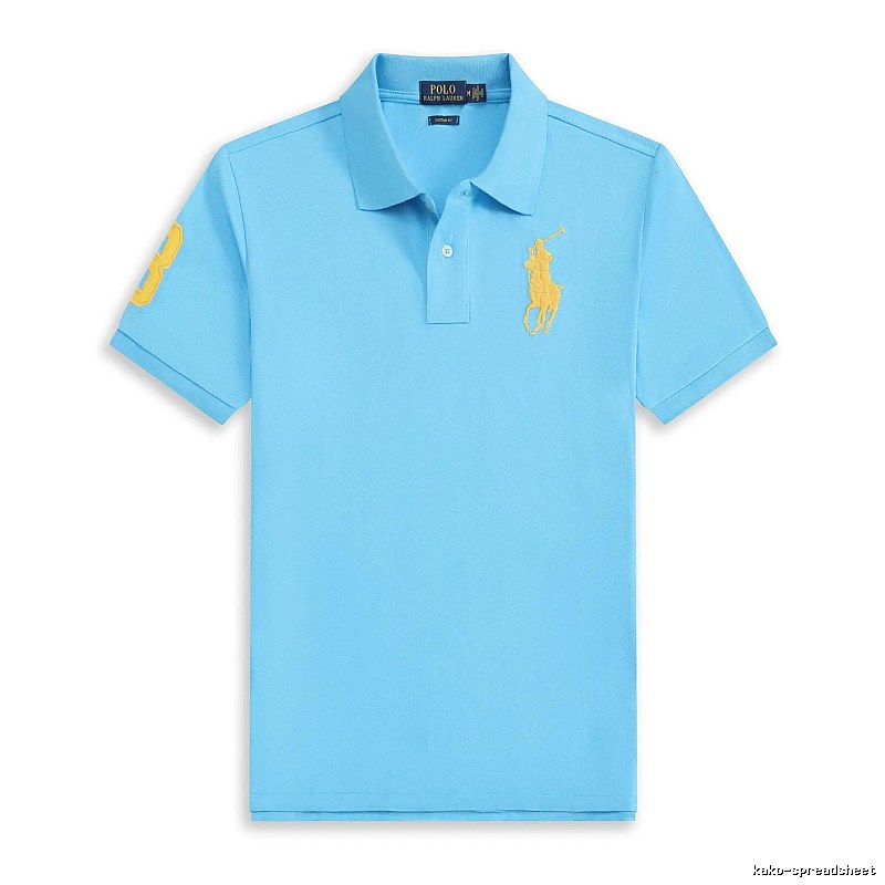 Ralph Lauren Polo series blue short-sleeved shirts