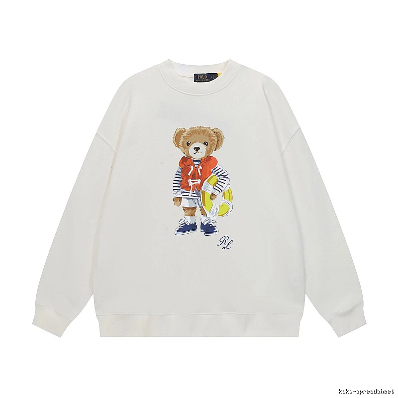 Ralph Lauren white sweatshirt with bear print