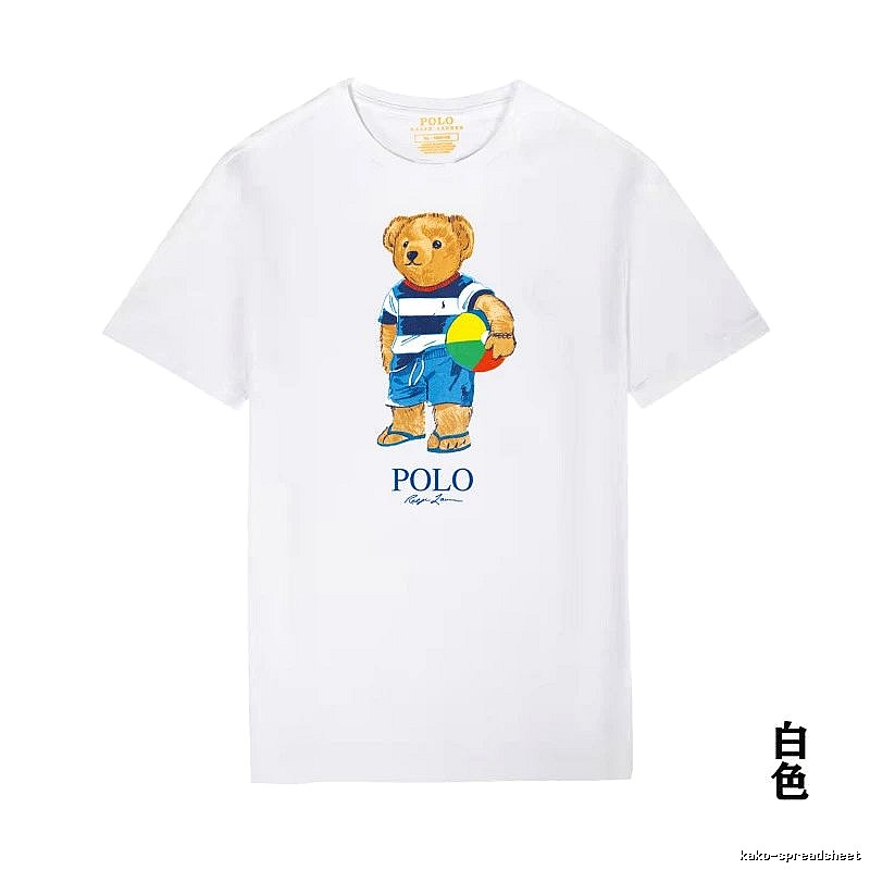 Ralph Lauren white T-shirt with teddy bear print