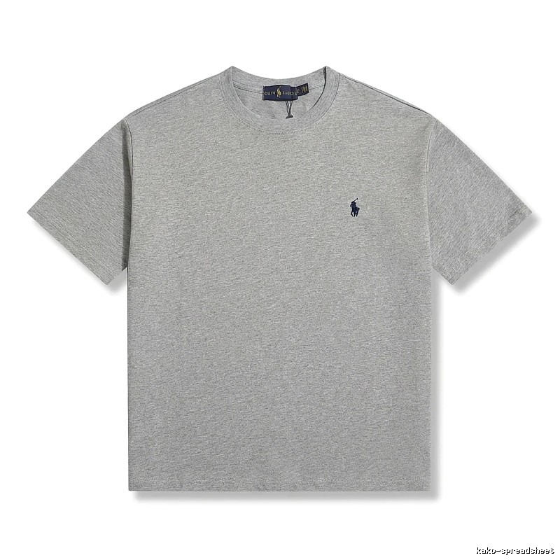 Ralph Lauren's classic and simple style gray T-shirt.