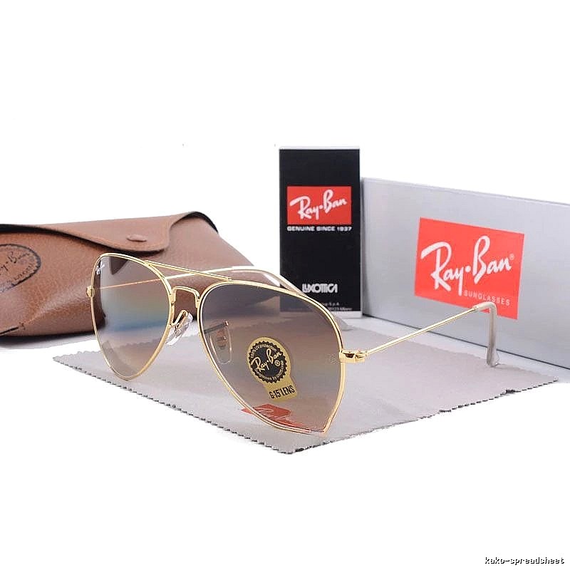 Ray-Ban Gift Ready Aviator sunglasses Gold Tone Sunglasses with Standout Detail