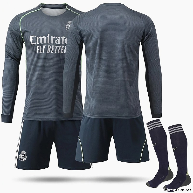 Real Madrid sporty gray suit
