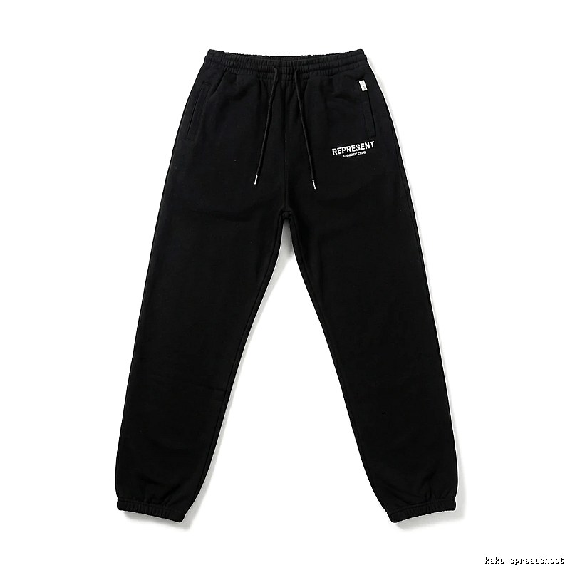 Represent Basic Style Casual Black Sweatpants