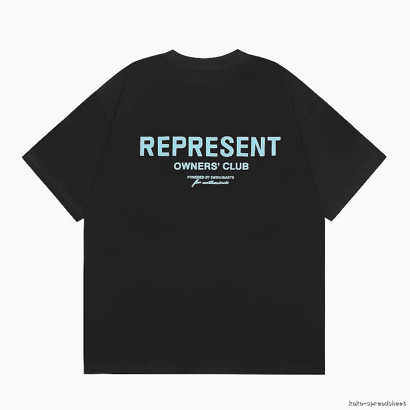 Represent Black Style 868 Owners Club T-Shirt Daily Styling Logo