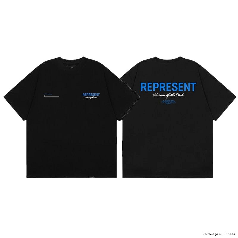 REPRESENT Club High Street Black T-Shirt