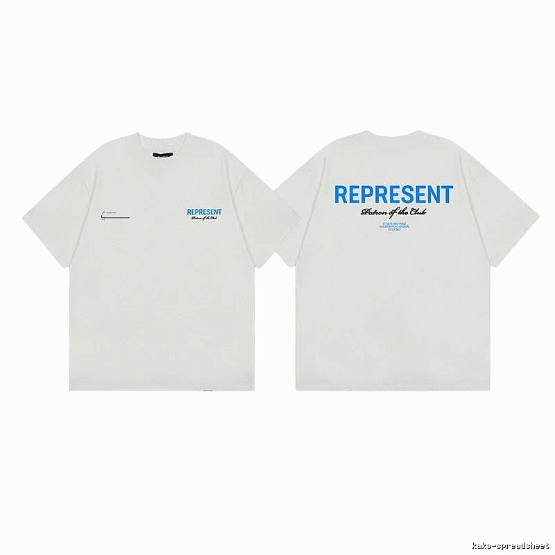 Represent Club High Street Style White T-Shirt