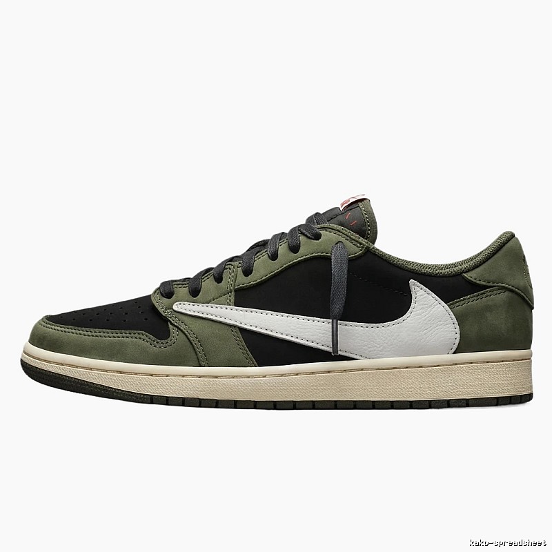 Retro-style olive green of Jordan 1