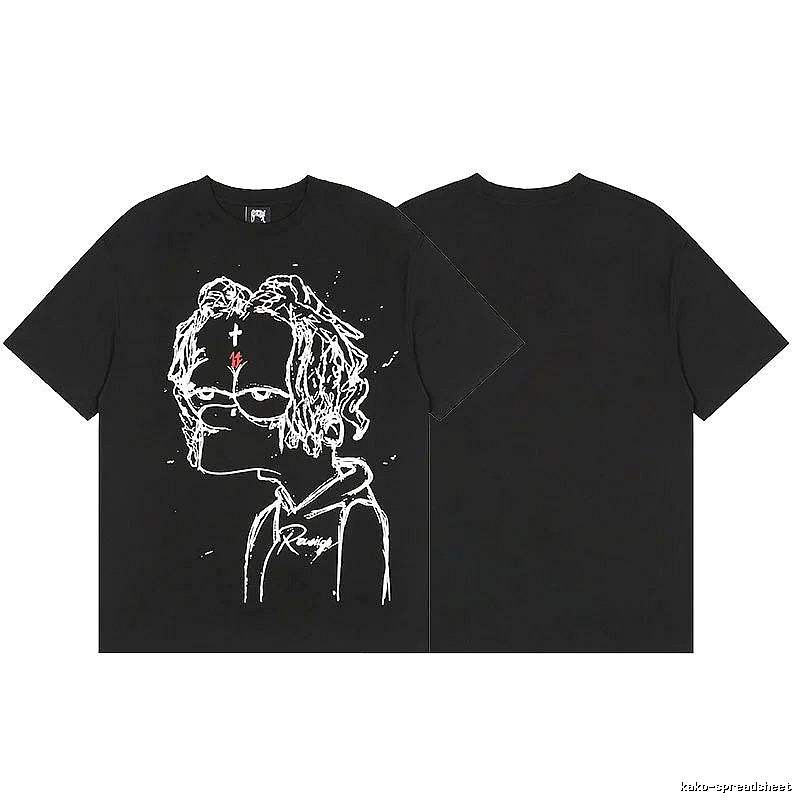 Revenge Black Skull Graphic T-Shirt Easy Pairing