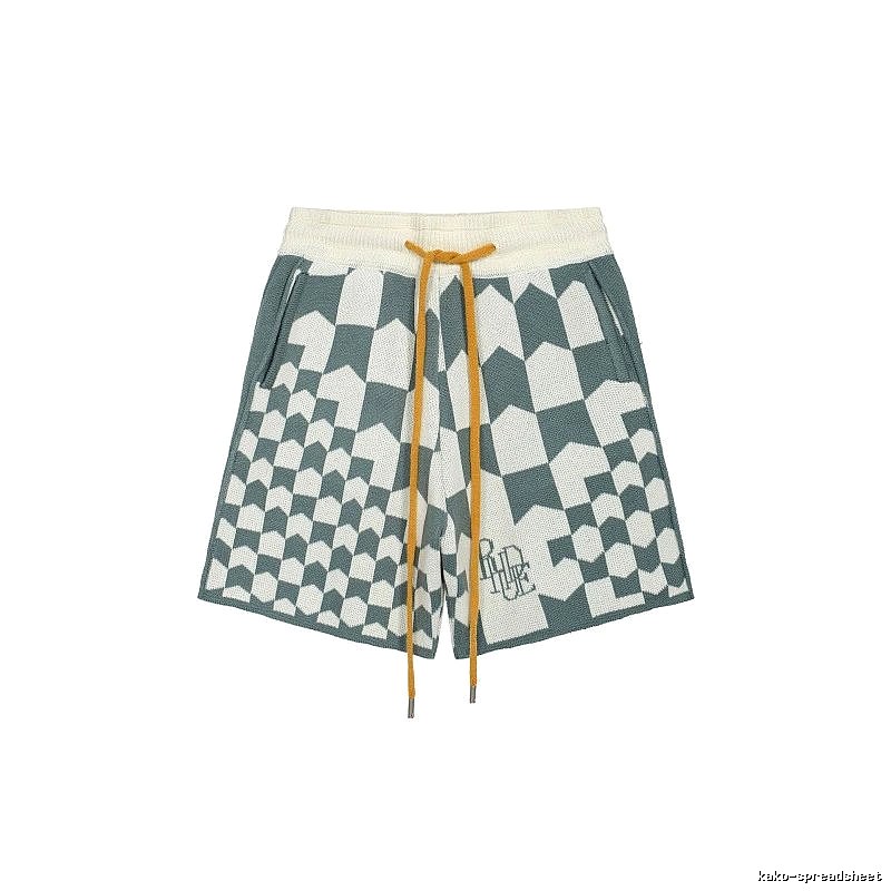 RHUDE Checkered Casual Shorts