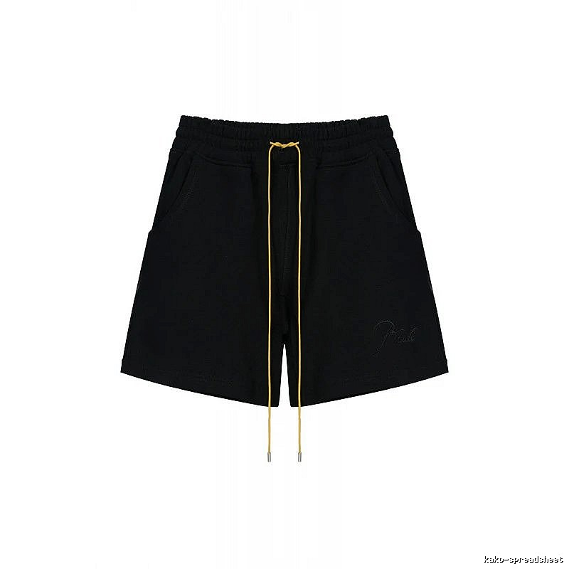 RHUDE minimalist black shorts
