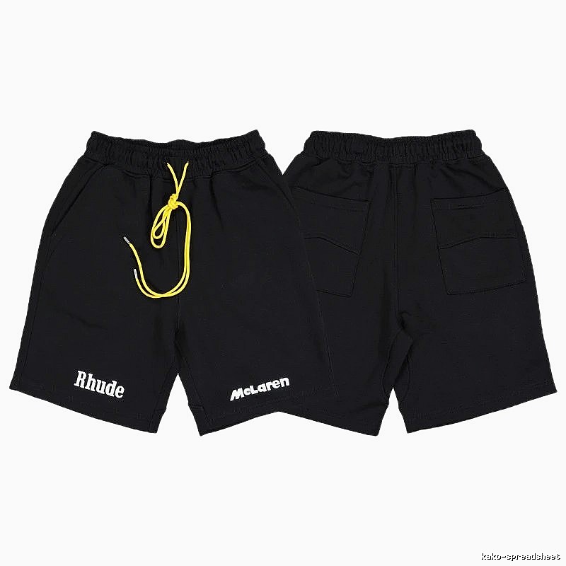 RHUDE Trendy and Cool Style Black Shorts