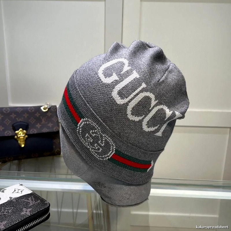 Ribbed Stripe Gucci Knit Beanie for Denim Pairing