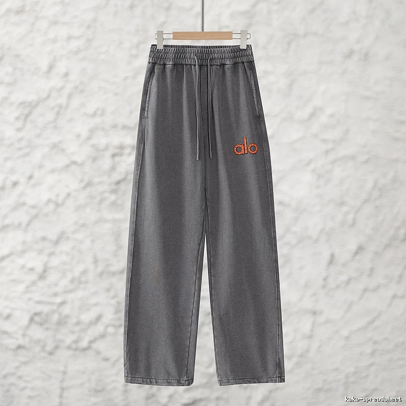 Signature Edit Alo Yoga Wide Lounge Pants - Gray