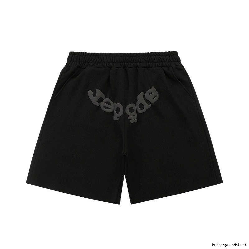 Sp5der letter trendy brand style shorts