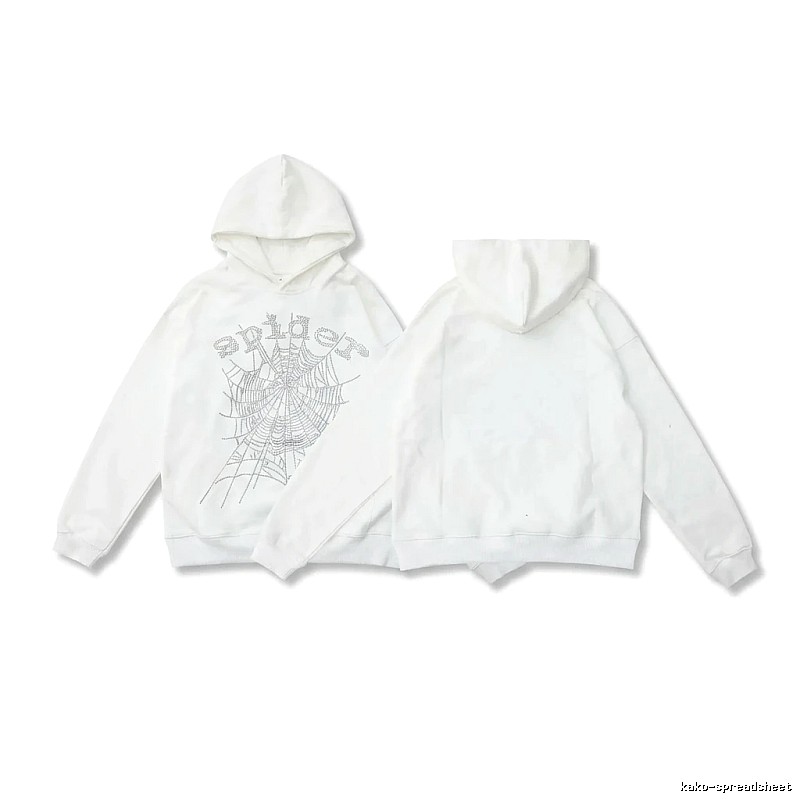 Sp5der Spider Series White Streetwear Sweatshirt