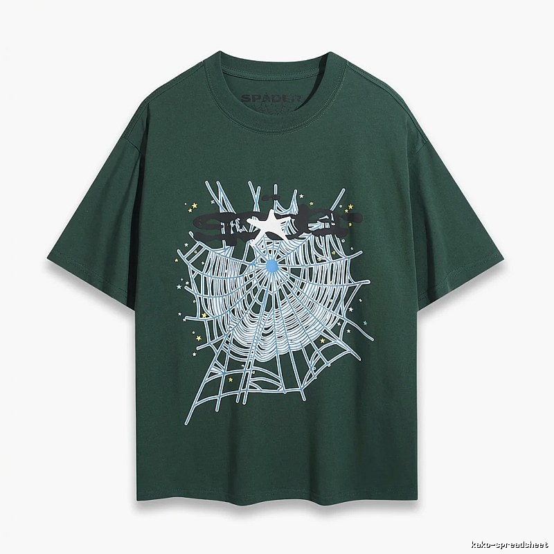 Sp5der Spider Web Print Short-Sleeve T-Shirt