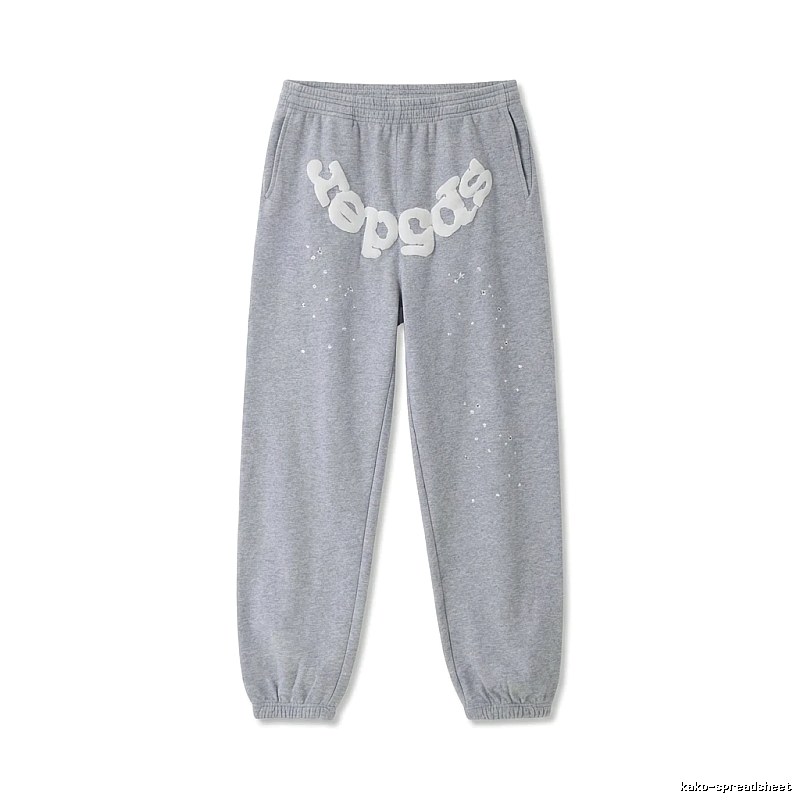 Sp5der Starry Rhinestone Wind Track Pants