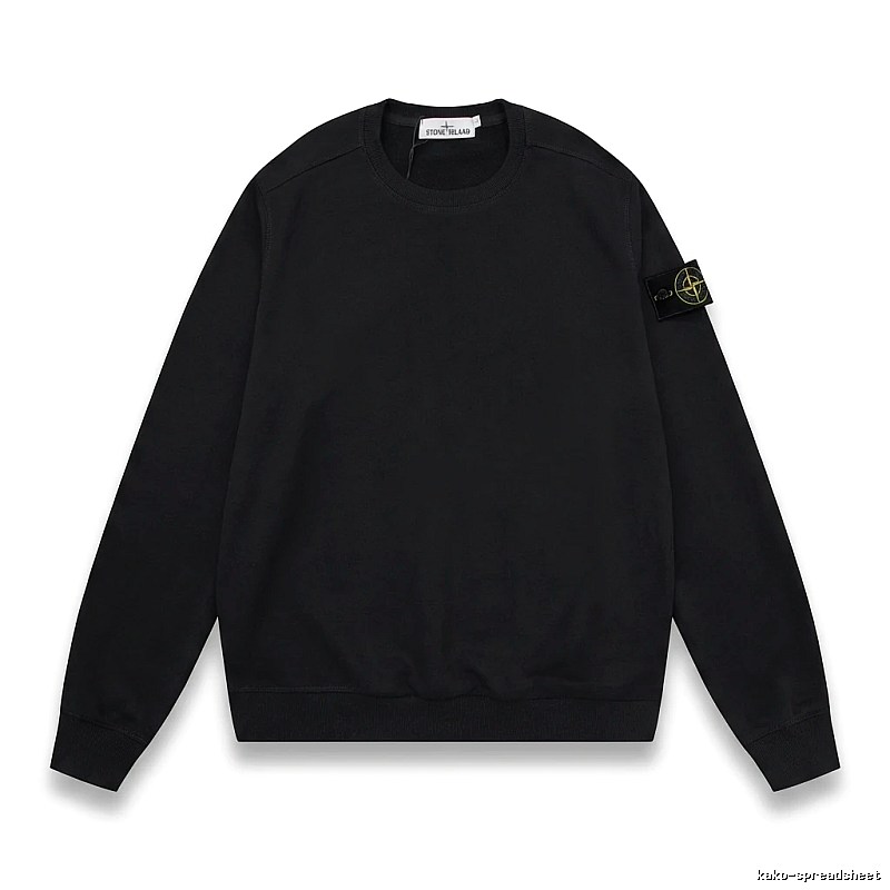 Stone Island basic black sweatshirt