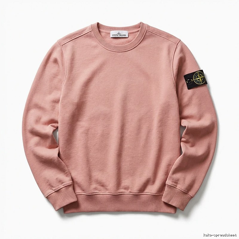 Stone Island basic simple style pink sweatshirt
