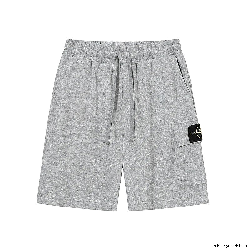Stone Island Casual Workwear Style Gray Sweat Shorts