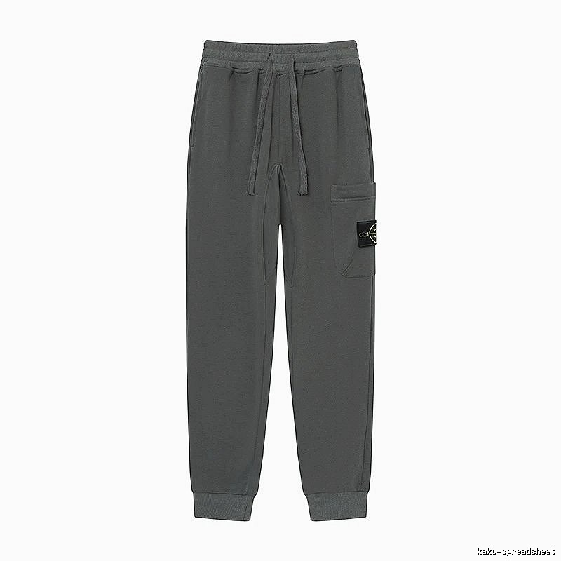 Stone Island Classic Street Style Dark Grey Jogger Sweatpants
