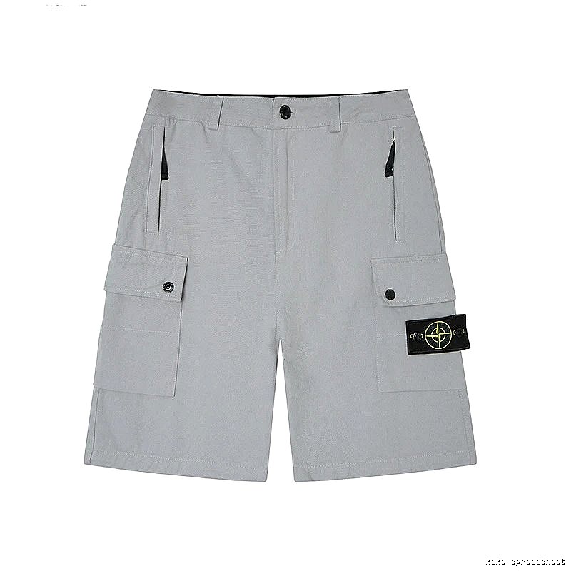 Stone Island Classic Technical Workwear Style Light Grey Shorts