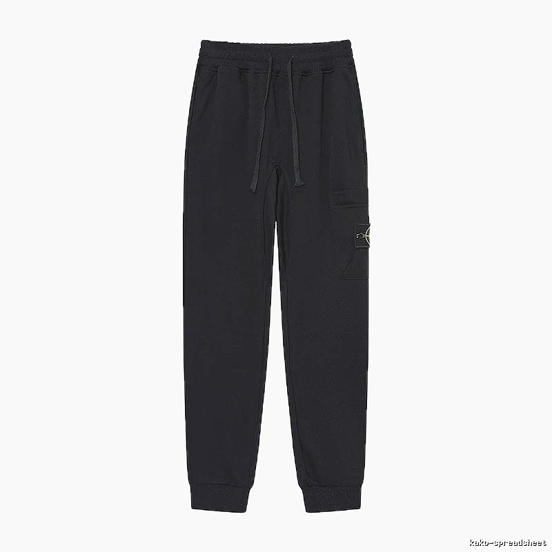 Stone Island Compass Series Street Style Black Sweatpants