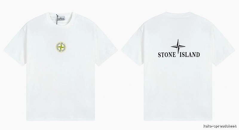 Stone Island Compass Series Street Style White T-Shirt