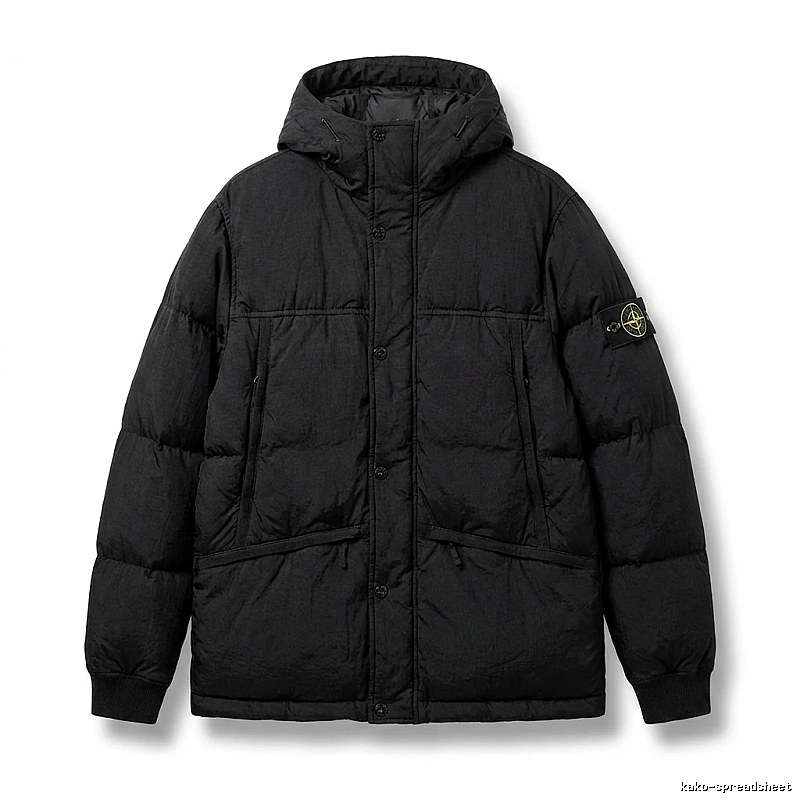Stone Island functional style black down jacket