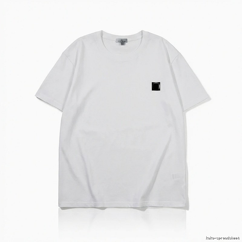 Stone Island minimalist style white T-shirt