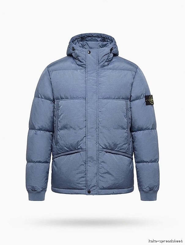 Stone Island series trendy brand light blue down jacket