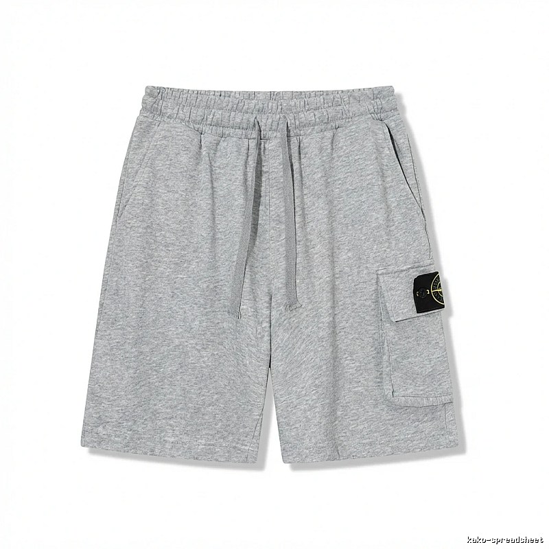 Stone Island workwear style grey shorts