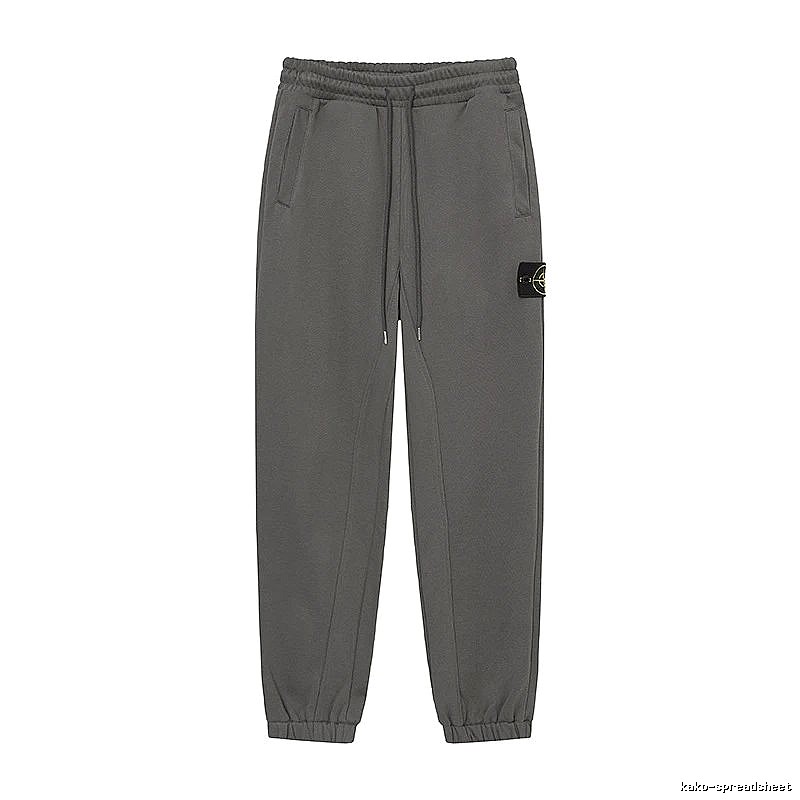 StoneIsland Compass Badge Street Style Grey Sweatpants